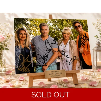 Signed The Fizz Garden Gig Photo